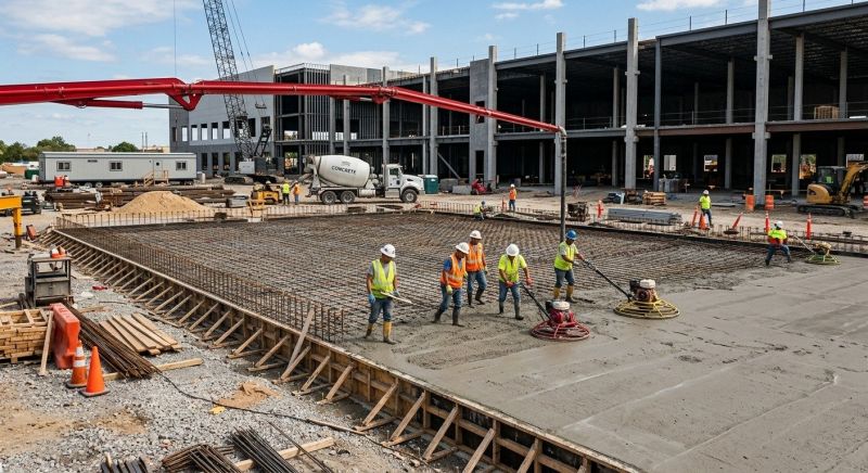 Commercial Slab Construction in Staten Island, NY